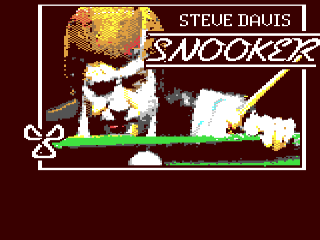 Steve Davis Snooker title screen for Commodore 64